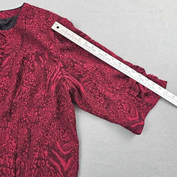 Vintage Lavender & Honey Dressy Jacket 3X Dark Red Textured Y2K Whimsigoth NEW - Picture 14 of 14